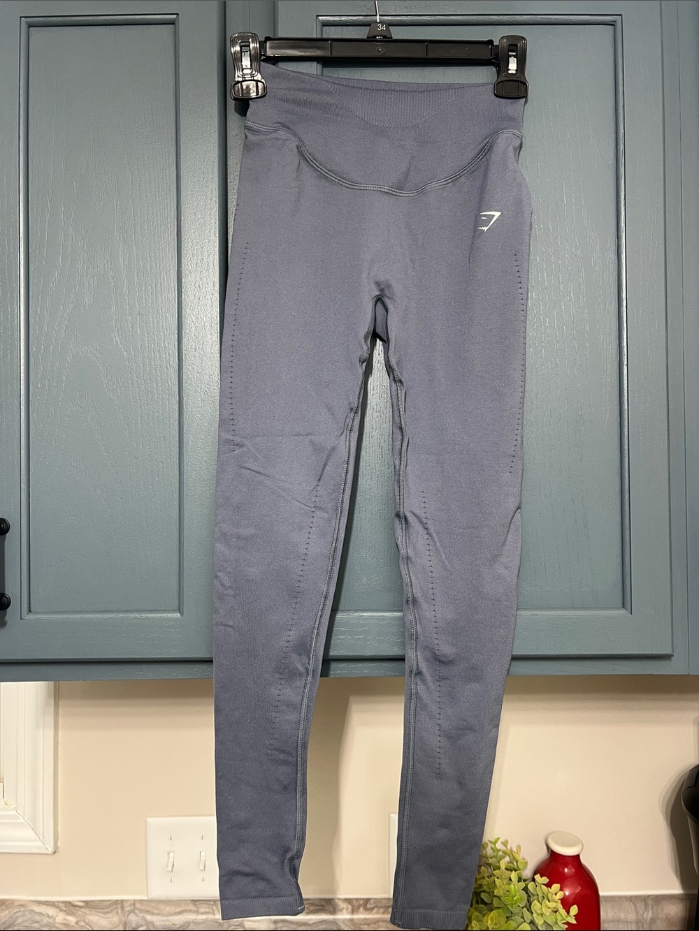 Gymshark Slate-Blue High Waist Seamless Leggings